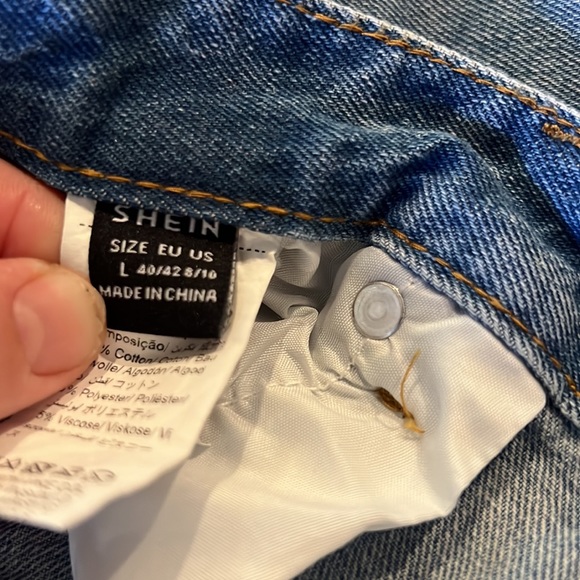 Shein Jean den Shirts size Large - Picture 3 of 3